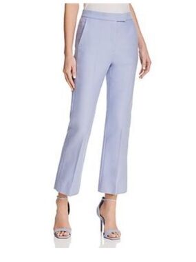 Sandro Lilac Cropped Straight-Leg Pants